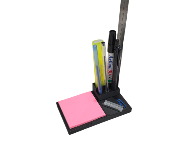 Manyetik Masa Düzenleyici – Post-it Tutucu ve Ataş Tepsisi (Ferrit Blok Mıknatıslar Kullanır)