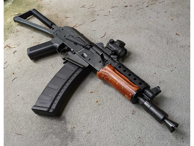 AKS-74U Havalandırmalı Peynir Rende Üst El Korumalık (Airsoft)