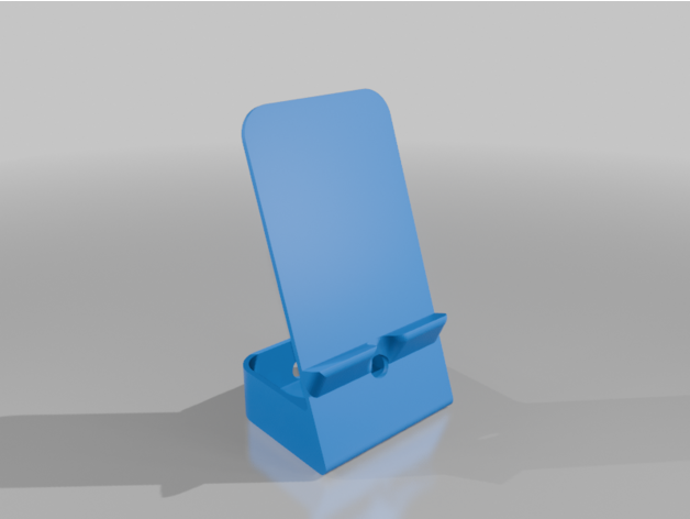 Modern Minimalist Telefon Standı (2 Versiyon Modüler & Katı)