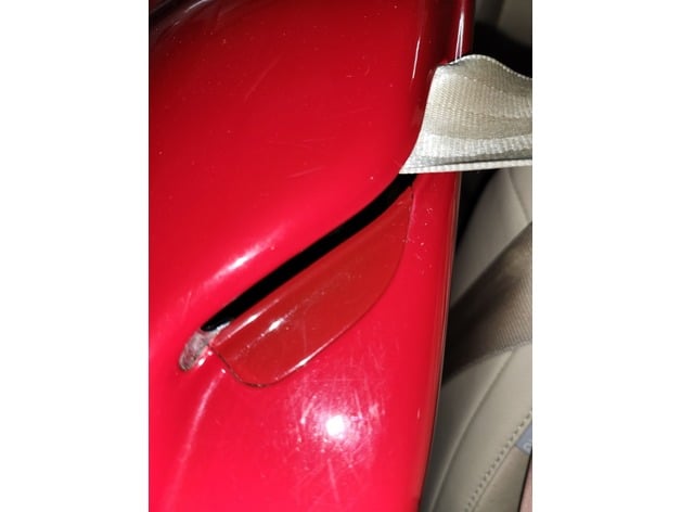 1999-2010 VW Yeni Beetle Cabrio emniyet kemeri kaplaması ABS Baskı 2 adet