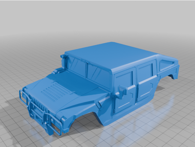 1 24 H1 Hummer Slant Back - Gövde Kabuk (SCX24)
