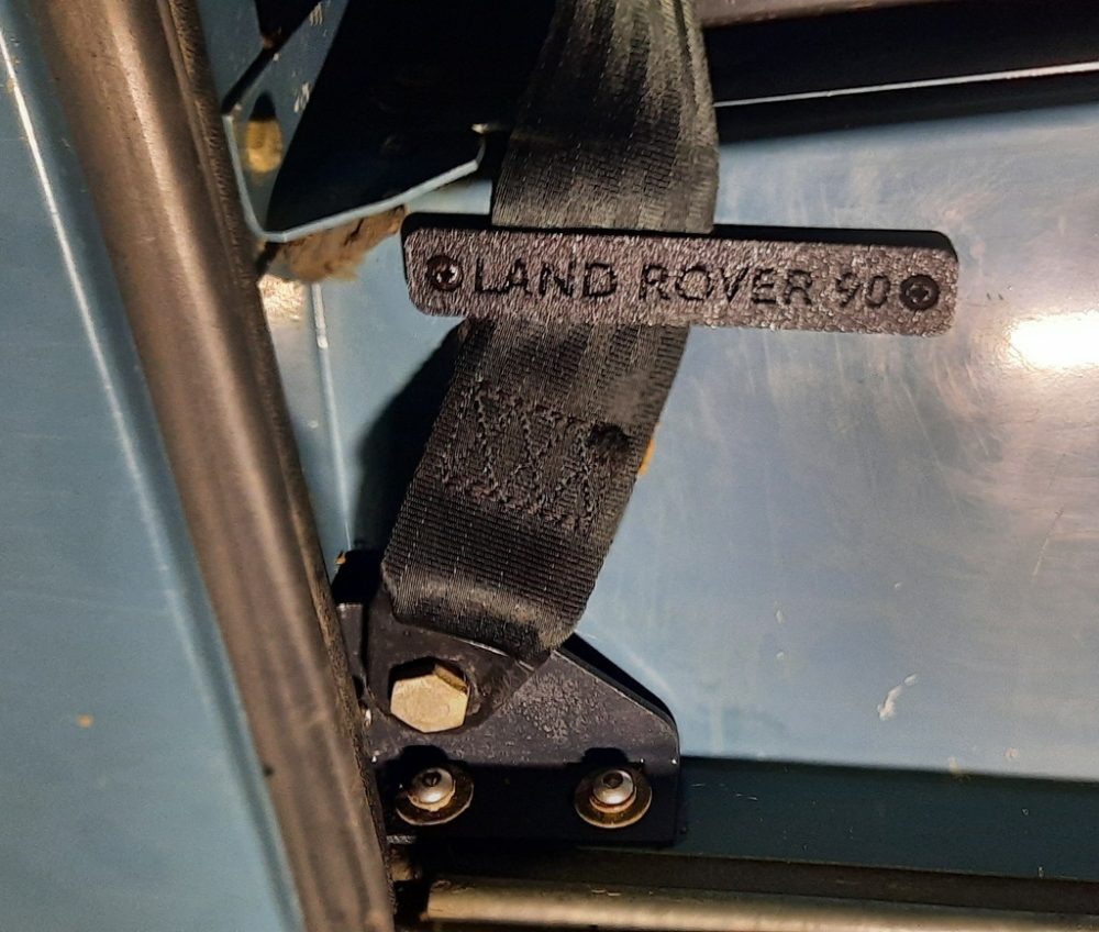 Land Rover Defender 90 Emniyet Kemeri Klavuzu 2 Adet ABS Baskı 01006