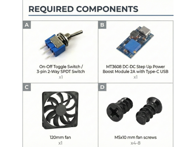 120mm Masaüstü Fan Standı Tutucu