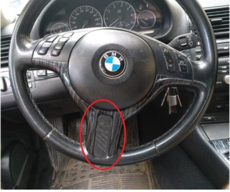 E46 direksiyon deliği kapağı ABS Baskı 00231