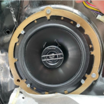 Fiat Grande Punto 199 Ön 17 cm Hoparlör adaptör halkası ABS Baskı 00026