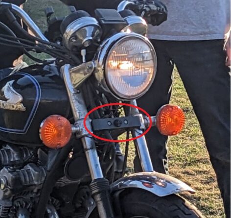 D6RL Kamera Montaj Plastiği (CB500, CB550, CB750, vb.) ABS Baskı 00272