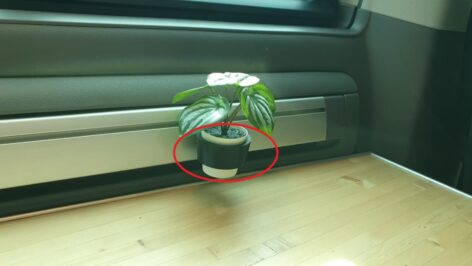 Adaptör VW California T61 Karavan Çiçek Tutucu Plastik ABS Baskı 00294