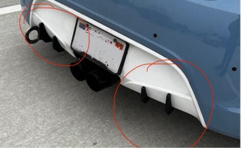 Hyundai Veloster Difüzör Kanatı ABS Baskı 00329
