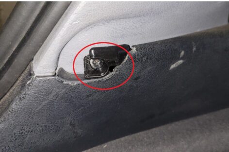 Audi A4 B5 avant kargo kapağı kancası ABS Baskı 00355