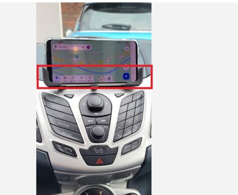 Ford Fiesta Mk7 CD yuvası telefon tutucusu ABS Baskı 00372