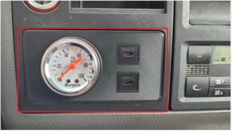 VW T4/Eurovan gösterge montaj Plastiği ABS Baskı 00375
