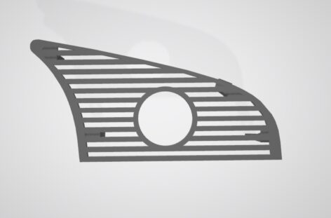 BMW e36 Orta Havalandırma podu 55 mm 1 Adet delik  ABS Baskı 00377 - Görsel 2