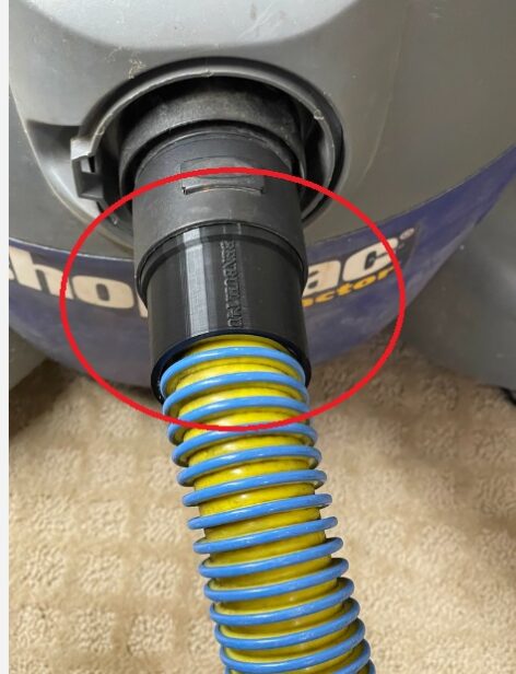 Shop-vac spiral Hortum Adaptörü ABS Baskı 00409