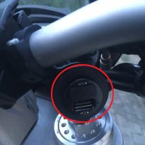 Motosiklet Gidon için 12V Soket Bağlantı Plastiği ABS Baskı 00454