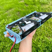 Karavan çatı penceresi için 2×140 mm fan montaj Plastiği ABS Baskı 00497