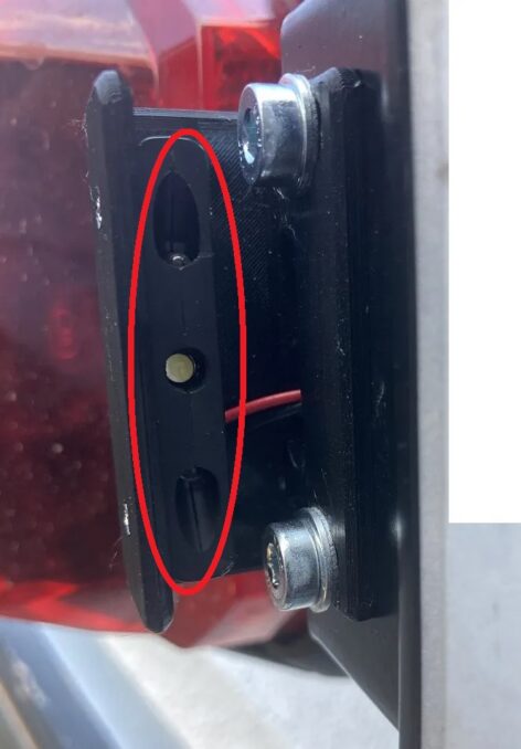 Honda Hornet 750 Plaka led montaj plastiği abs baskı 00498 - Görsel 2