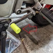 Motosiklet Vites Plastiği TPU Baskı 2 Adet 00545
