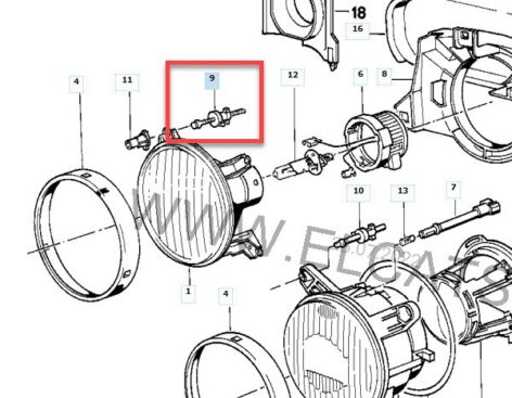 Bmw E30 Far Ayarı Vidası Plastiği ABS Baskı 2 çift 00563 - Görsel 4