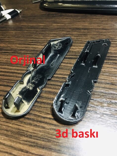 Bmw E30 Ayna Altı Kablo Kapakları sağ ve sol 2 adet ABS Baskı 00565 - Görsel 4