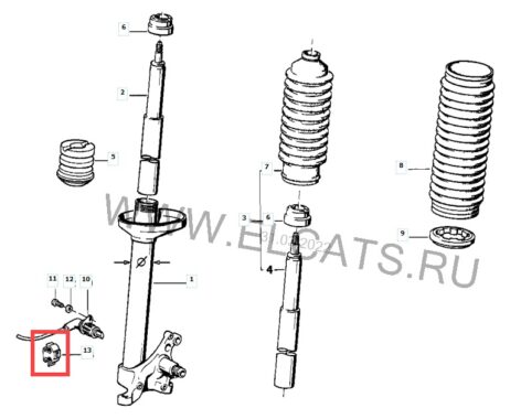 BMW E30 Amortisör Kablo tutma Plastiği 4 Adet Abs Baskı 00566 - Görsel 3