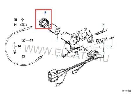 Bmw E30 Kontak Kilit Kenarı Plastik Halka ABS Baskı 00568 - Görsel 2