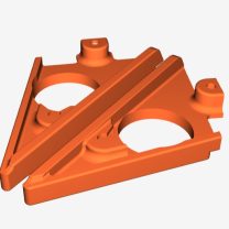 Jeep XJ Kapı Hoparlör Braketi Sağ ve Sol ABS Baskı 00575