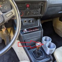 BMW E34 Bardaklık ABS Baskı 00615