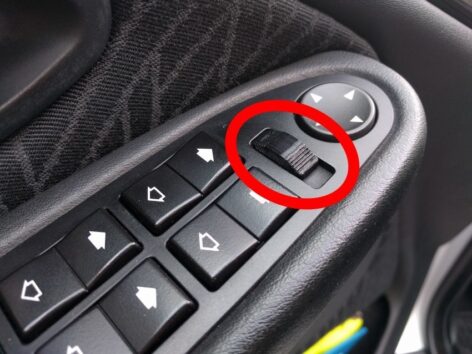 BMW E39 Elektrikli Ayna Düğmesi ABS Baskı 00633