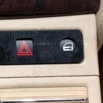 BMW E46 Orta Konsol Sinyal ve Kilit Düğmesi Kapağı ABS Baskı 00637