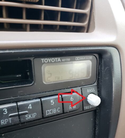 2005 Dodge Karavan Radyo Düğmesi ABS Baskı 00650
