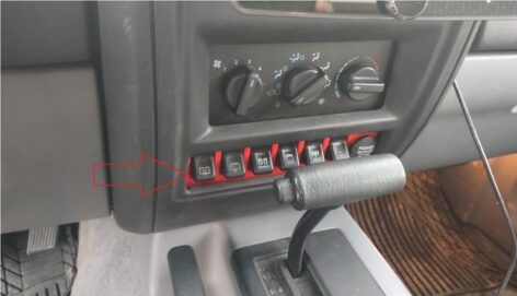 Jeep Anahtar Paneli 1997 - 2001 ABS Baskı 00667