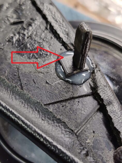 Mercedes W124 Ayna Kapağı Braketi ABS Baskı 4 Adet 00717