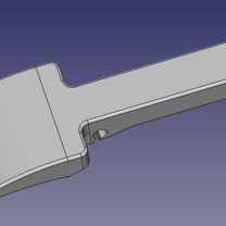 Citroen C5 kaput açma kolu ABS Baskı 00723