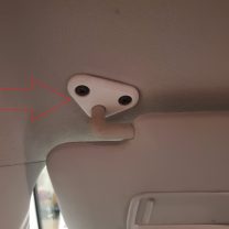Subaru Forester Güneşlik Takozu ABS Baskı 2 Adet 00734