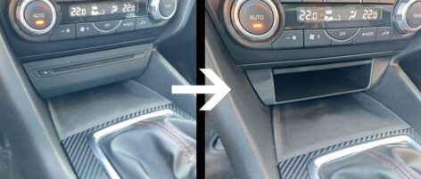 Mazda 3 Cd Çalar yerini Torpido Gözüne Dönüştürme Braketi ABS Baskı 00745