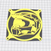 120mm Bilgisayar Fanı Dekoru Motosiklet Kaskı PLA Baskı 01236