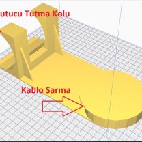 Mijia Elektrikli Süpürge 2 ve Fırçasını Duvarda Tutma Braketi ABS Baskı 01027