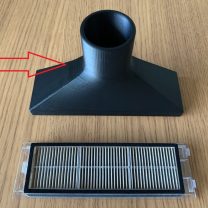 Xiaomi Roborock S6 elektrikli süpürge için filtre temizleme adaptörü ABS Baskı 01094