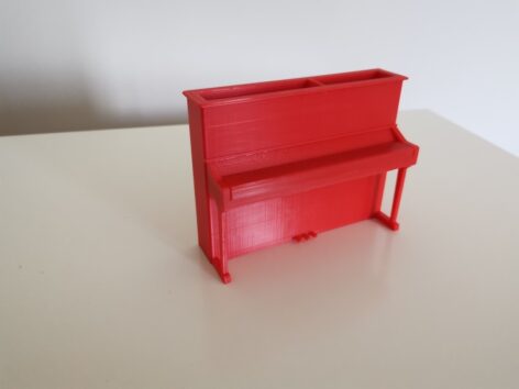 Piyano Masa Süsü Organizer PLA Baskı 01132 - Görsel 2