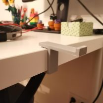 Ikea Masası İçin Kulaklık Tutma Braketi ABS Baskı 01184