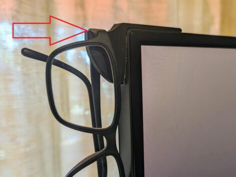 Bilgisayar Monitörü Gözlük Tutma Braketi ABS Baskı 01185
