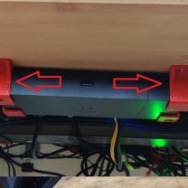 Dell WD15 Şarj Adaptörü Montaj Braketi ABS Baskı 01186