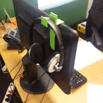 Monitör Üstü Kulaklık Tutma Braketi ABS Baskı 01202