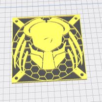 120mm Bilgisayar Fanı Dekoru Predator PLA Baskı 01231