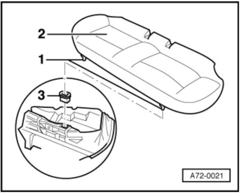 Audi A4 B5 Arka Koltuk Braketi ABS Baskı 01336
