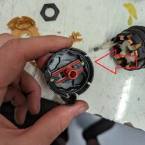 BMW Spotlight Far Silecekleri Tutma Braketi 2 Adet ABS Baskı 01414