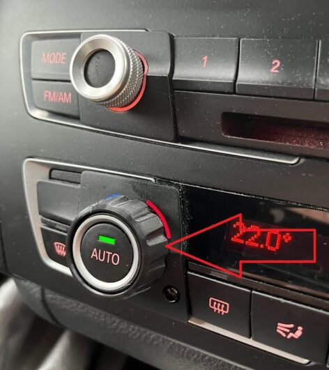 BMW F20 Klima Düğmesi Kapağı ABS Baskı 01422