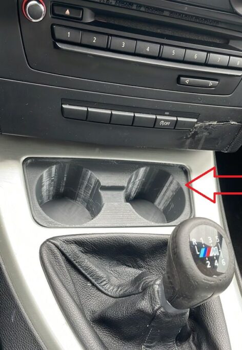 BMW E90 Bardaklık PETG Baskı 01425