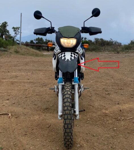 F650GS Ön Rüzgar Braketi PETG Baskı 01430 - Görsel 4