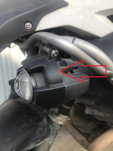 BMW R1200GS Sis Farı Braketi ABS Baskı 01450